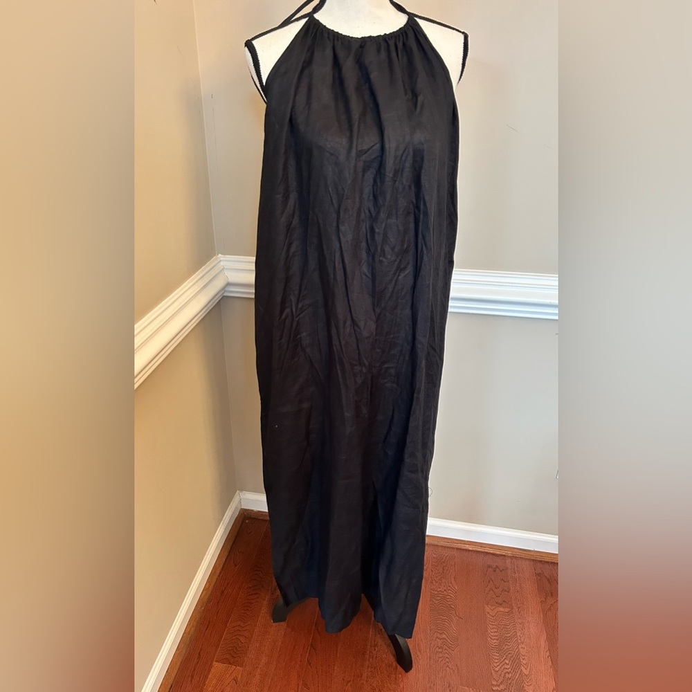 NWOT J. Crew Maxi Halter Dress 100% Linen